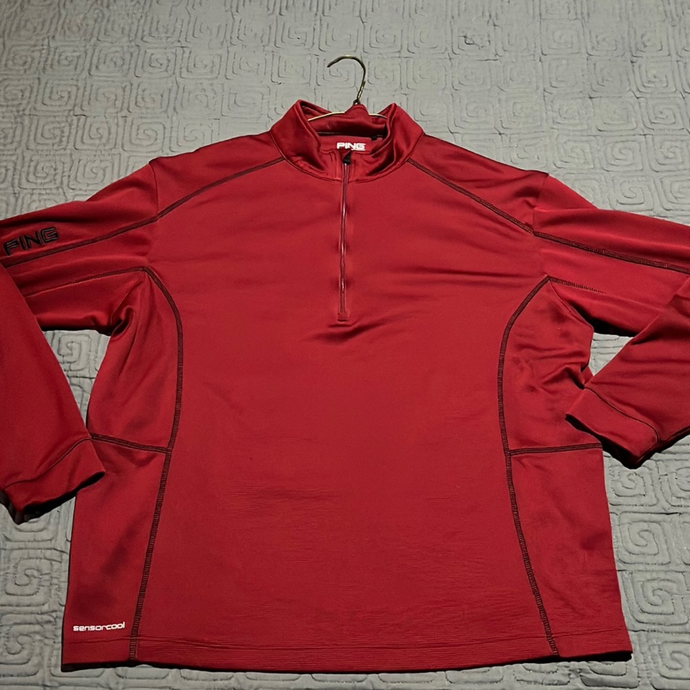 Ping Golf Quarter zip Large Red